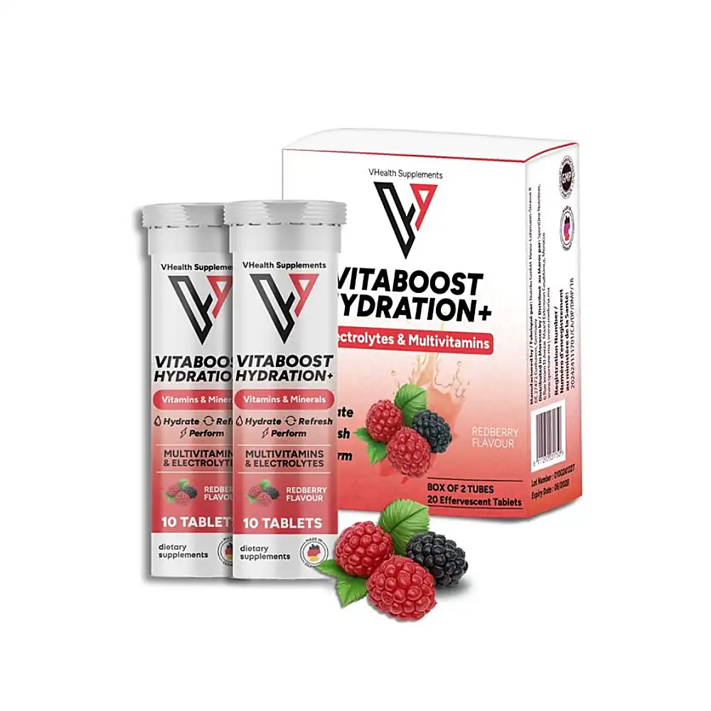 VHealth - Vitaboost hydration Redberry 2x20 Tablets
